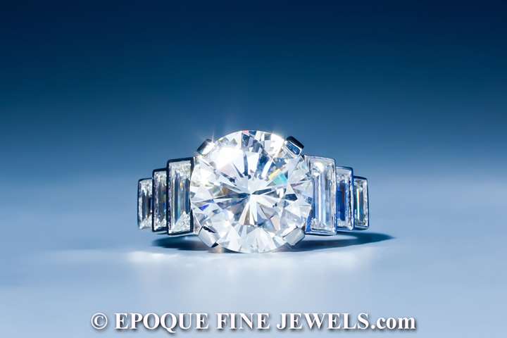 A very fine diamond ‘solitair’ ring